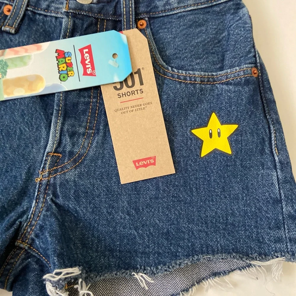 Levi’s 501 Super Mario High Rise Shorts - Picture 6 of 8